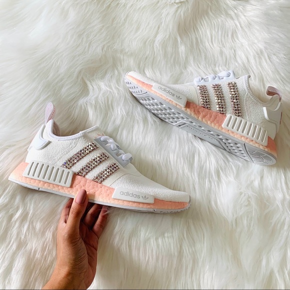 Swarovski adidas NMD White Vapour Pink - Picture 5 of 9